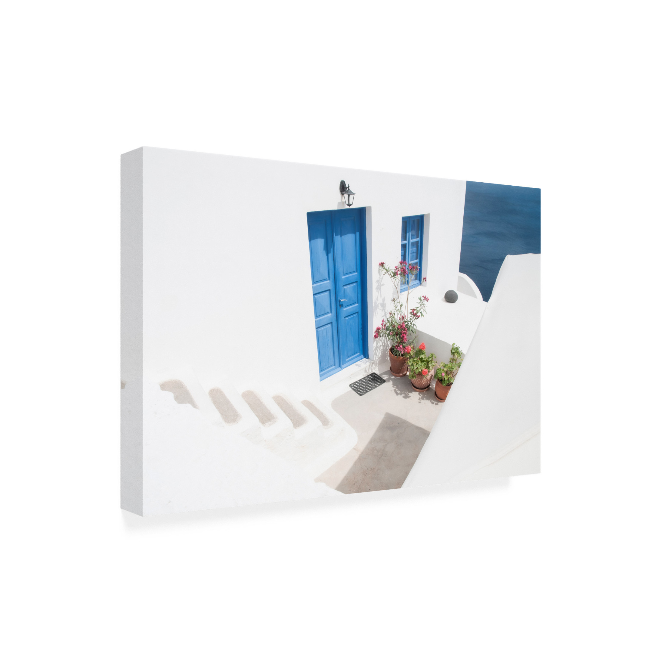 Trademark Fine Art Linda Wride Steps Down To Blue Canvas Wall Art