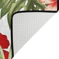 thumbnail image 5 of SKYSONIC 36x24in Flos Hibisci Flower Palm Area Rug, White Tropical Non-Slip Floor Carpet for Indoor Living Dining Room Bedroom, 5 of 7