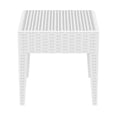 thumbnail image 2 of Table d'Appoint Carrée en Résine Miami Blanche, 2 of 8