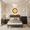 Dark Grey&Black, variant on 3-Piece Queen Bedroom Set: Upholstered Platform Bed with Charging Station & LED Lights + 2 Drawers Nightstands + 3 Drawer Dresser with Anti-Tip Safety – Bedroom Furniture Set, Dark Gray/Beige