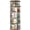 Rustic Brown, variant on Aheaplus 5 Tier Rotating Bookshelf Tower, 360 Display Spinning Bookcase, Revolving Round Book Shelf Narrow Swivel Bookshelf, Vertical Turning Spiral Corner Book Organizer for Small Space, Black