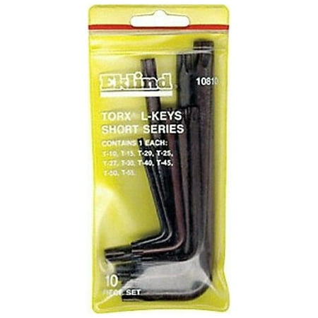 UPC: 0037516108104 | Eklind Torx Key Set L Shape 2 in to 4 1/4 in 10810