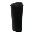 Hefty 12.8 Gallon Trash Can, Plastic Semi Round Touch Top Kitchen Trash