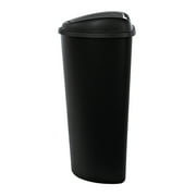Hefty Kitchen Trash Can, 12.8 Gallon Plastic Touch Top Garbage Bin with Push Button Lid, Black