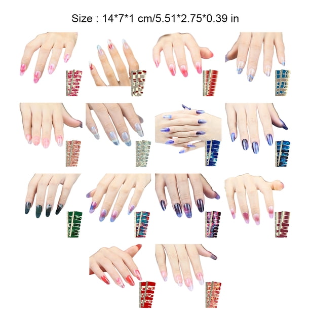 Seitruly Pegatina para uñas Estilo autoadhesivo Combinación perfecta Paster atractivo Viscosidad fuerte Encanto Fácil de arrancar Puntas de manicura Juegos de manicura YMC1015 Seitruly CE011888-15B