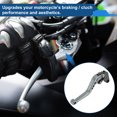 thumbnail image 3 of Palancas de freno y embrague cortas únicas para Yamaha MT-10/FZ-10 2017-2021, palanca de freno ajustable en 6 posiciones, aleación de aluminio, tono titanio, 1 par, 3 of 7