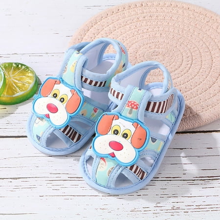

NEGJ Baby Girls Boys Soft Toddler Shoes Infant Toddler Walkers Shoes Cartoon Puppy Princess Shoes Sandals
