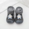 thumbnail image 2 of HUANBAI Baby Home Slippers Cartoon Warm House Slippers For Infant Lined Winter Indoor Shoes 0-6 Months, 2 of 4