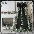 thumbnail image 4 of Guvpev 5FT Large Satin Christmas Bows - Giant Black Xmas Bows for Christmas Tree Topper, Wreaths, Wal, Mantel, Front Door, Porch & Wedding Decorations, Indoor & Outdoor Holiday Christmas Decorations, 4 of 12