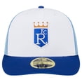 thumbnail image 2 of Men's New Era  White Kansas City Royals 2024 Batting Practice Low Profile 59FIFTY Fitted Hat, 2 of 5