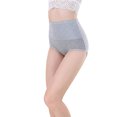 thumbnail image 3 of HUPOM Boyshort Underwear For Women Panties High Waist Casual Tie Seamless Waistband Gray M, 3 of 3