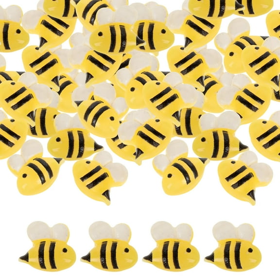 50 Pcs Resin Bees Push Pins Decorative for Cork Board Office