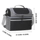 thumbnail image 3 of Lonchera, Bento Boxes, Bolsa de almuerzo portátil de doble capa, bolsa térmica de gran capacidad, bolsa térmica para picnic al aire libre, bolsa Bento, embalaje de almuerzo de doble capa, 3 of 6