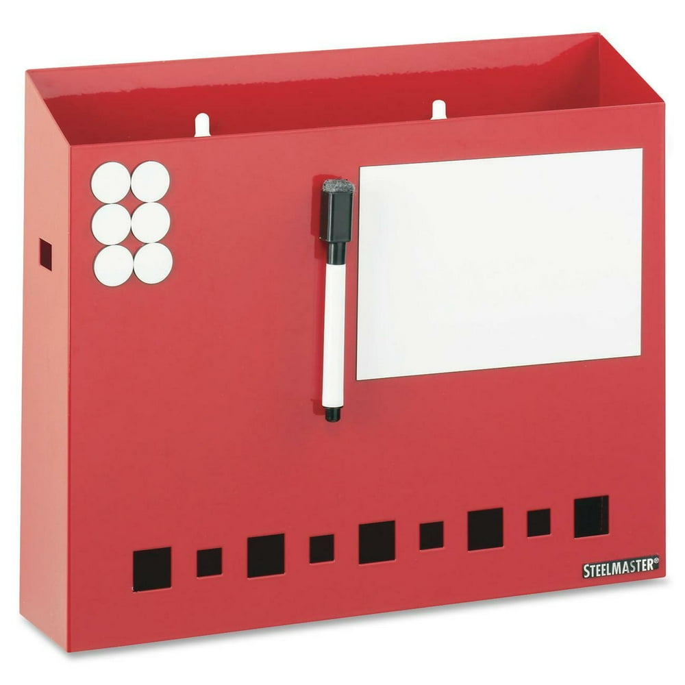 Steelmaster Dry Erase Wall Basket with Dry Erase