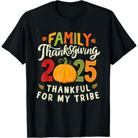 Family Thanksgiving 2025 Shirt Matching Family Dinner Turkey T-Shirt