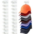 thumbnail image 1 of 2 Pcs Organizador de Gorra, Porta Cachuchas con Adhesivos Pared, Perchero y Estante para Gorra, Soporte Ganchos de Sombreros, Colgador portagorras, Hanging Hat Organizer para Clóset, Armarios, Puertas, 1 of 4