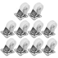 thumbnail image 3 of ANGGREK 10 Pcs Roulettes Universelles Blanches en PP de Remplacement pour Armoire Étagère Meubles pour Bébé, Roulettes, 3 of 8