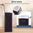 thumbnail image 4 of AKDSteel Poubelle et Bac de Recyclage à Double Compartiment de 16 Gallons, Acier Inoxydable, 4 of 8