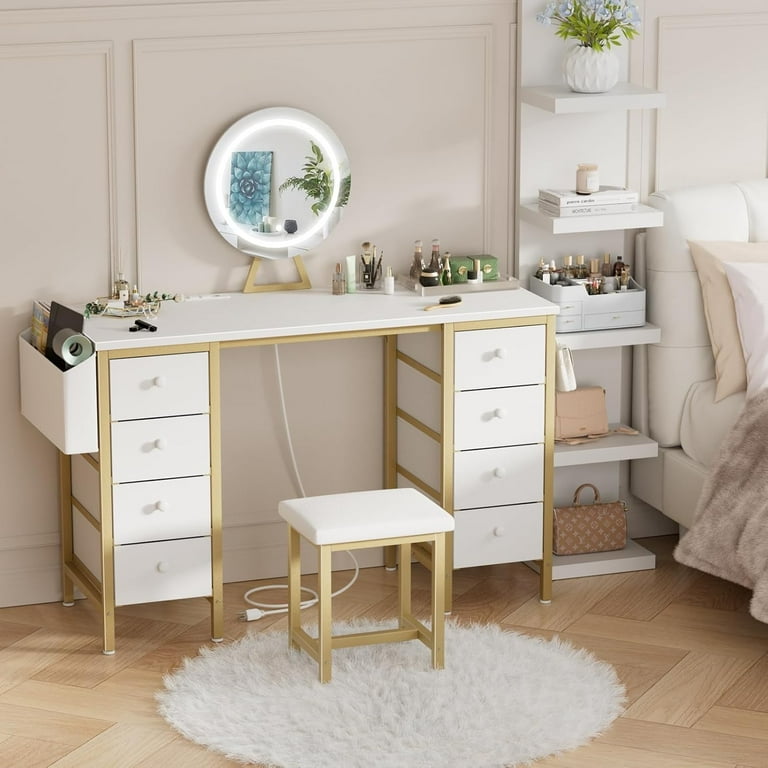 green emerald velvet dress Gold Vintage Dressing Table Mirror – Reclectic