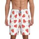 thumbnail image 1 of Balery Hand Drawn Strawberry Pantalones cortos de pijama de punto de algodón para hombre con cinturilla y bolsillos-3X-Large, 1 of 6