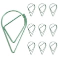 thumbnail image 1 of 10Pcs Paper Note Metal Clips Decorative Bills Clamp Dripping Shaped Pin Office Accessories, 1 of 4