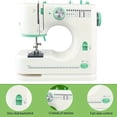 thumbnail image 3 of Electric Green Household Sewing Machine, Portable Sewing Machine For Beginner, Double Needle And Thread,16 Kinds Of Stitches ,Smooth Thread Sewing, 3 of 5