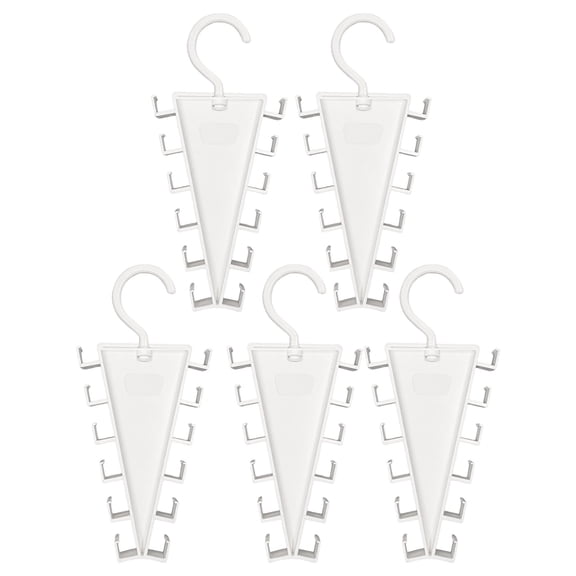 V-Shape 12-Hook Rotating Hanger, Ongmies 360° Space Saving Closet Organizer, Multi-Functional Wardrobe Storage Rack for Clothes, Hats, Scarves, Ties