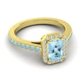 thumbnail image 3 of 2.95 Carat Natural Diamond Aquamarine Gemstone Charming Ring for Wedding and Engagement Solid 14K Yellow Gold Size 10.5 by Diamond-Capitals, 3 of 8