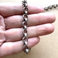 thumbnail image 4 of Unisex Rolo Chain Necklace.Copper,Brushed Gold, Brushed Silver, Gunmetal Necklace, Brass, boho, chic, masculine,casual, gold necklace,unisex, 4 of 10