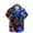 Multicolor 4, variant on BLTIBY Christmas Shirt for Men Lapel Button Down Short Sleeve Hawaiian Shirts Xmas Printed Casual Holiday Beach Shirts Tops Multicolor L