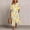 Yellow, variant on Ayolanni 3/4 Sleeve Fall Dresses for Women V Neck Plus Size A-Line Maxi Dresses Floral Holiday Flowy Babydoll Long Dress Yellow L