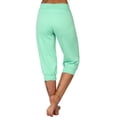 thumbnail image 3 of Dellytop Womens Capri Loose Drawstring Pajama Pants With Pockets, 3 of 4