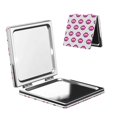 thumbnail image 1 of Qekee Monster High Print Compact Makeup Mirror Folding Mini Pocket Mirror Portable Hand Mirror Double-Sided 2 x 1x Magnification for Woman Girls-Square, 1 of 9