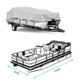 thumbnail image 5 of 14-16 ft V-Shaped Boat Cover, Heavy-Duty 210D Oxford Waterproof Cover - Comes with 4 Sandbags + 4 Separate Ropes, 5 of 7
