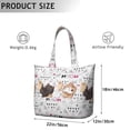 thumbnail image 5 of Funny Cat Travel Tote Bag, Watercolor Cat Artwork Weekender Duffel, Lightweight Multipurpose Carry-on Bag with Multiple Pockets, 5 of 5