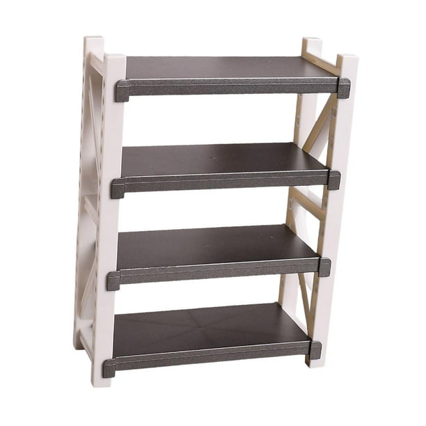 Estantería en miniatura para casa de muñecas, muebles para casa de muñecas, decoración de escritorio, accesorios para de muñecas en miniatura, estante Estilo B
