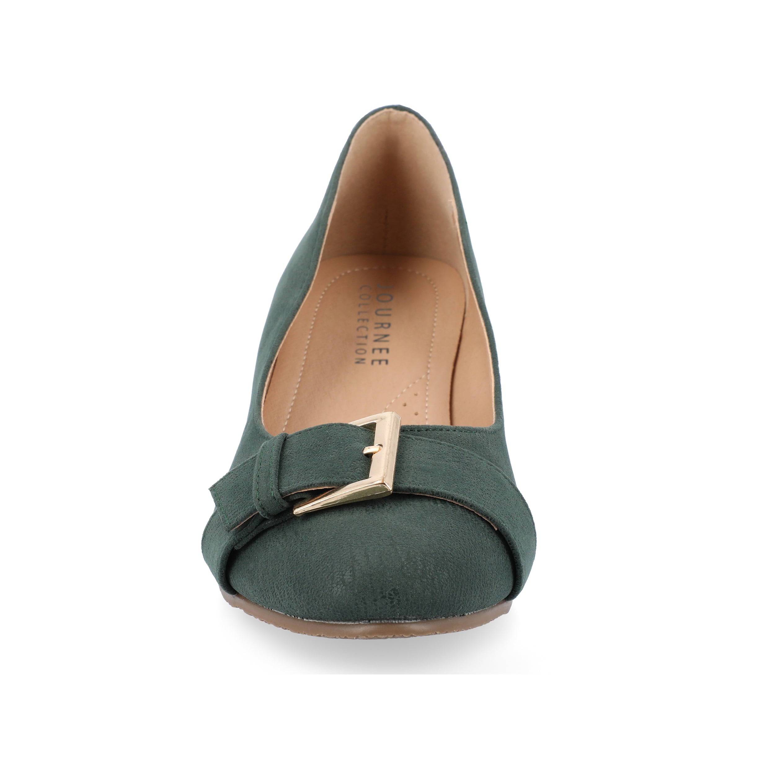 Journee Womens Graysn Comfort Insole Slip On Round Toe Wedge, Widths Available