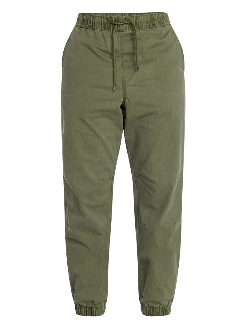 No Boundaries Twill Jogger Pants, Men's XS-5XL - Walmart.com