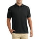 thumbnail image 1 of CAMISETAS POLO PARA HOMBRE INSPIRE CHIC DE MANGA CORTA LIGERAS DE AJUSTE REGULAR CASUAL DE NEGOCIOS CAMISETA SÓLIDA PARA GOLF NEGRA, 1 of 6