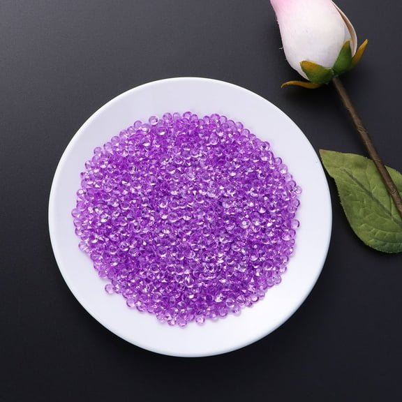 ULTNICE Vase Filler Gems Decorative Beads Resin 2000Set 4.5mm Transparent Rhinestones Crafting