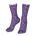 thumbnail image 6 of Salouo colorful Skull butterfly flower1 Pattern Fun Novelty Crew Socks,Casual Athletic Socks Neutral Socks, 6 of 7