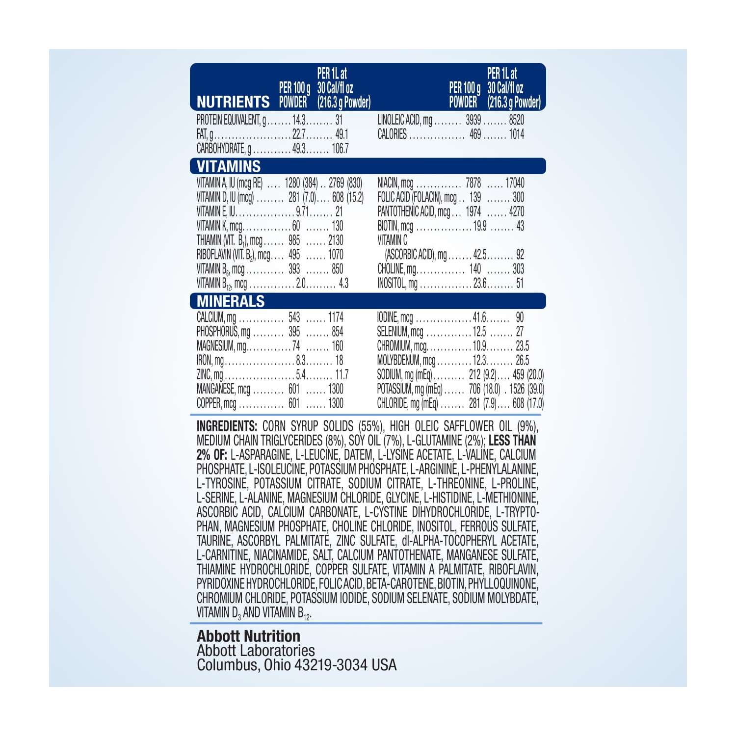 EleCare Jr Amino Acid-Based Nutrition Powder, Unflavored, 14.1-oz Can, Pack of 6