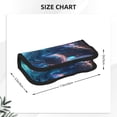 thumbnail image 3 of Wukai Crystal Pattern White Horse Print Big Capacity Pencil Case, Upgraded Canvas Pencil Pouch Large Pencil Bag Organizer,Aesthetic Supply, 3 of 6