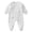 White, variant on Kakishop Newborn Baby Footed Pajamas Cotton Infant Baby Snap Sleepers for Sleep and Play Footies 0-6 Months (Beige,1-3 Months)