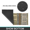 thumbnail image 7 of Farmhouse Moroccan Throw Rug - Soft, Non-Slip Low-Pile Kitchen Rug in Rustic Tribal Black & White, Washable with Rubber Backing for Entry or Front Doors, 7 of 7