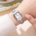 thumbnail image 1 of Reloj de acero inoxidable para mujer, reloj de cuarzo resistente al agua, reloj de pulsera de moda para mujer, reloj de vestir elegante, reloj deportivo digital de regalo., 1 of 6