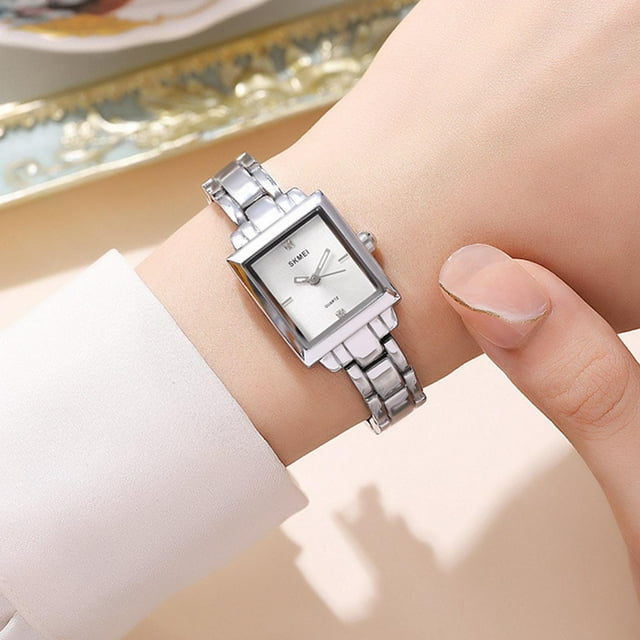 Reloj de acero inoxidable para mujer, reloj de cuarzo resistente al agua, reloj de pulsera de moda para mujer, reloj de vestir elegante, reloj deportivo digital de regalo.