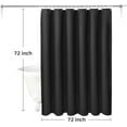 thumbnail image 6 of CAILDANL 3 in 1 Waterproof Waffle Weave Shower Curtain and Clear Liner Set with 12 Stainless Steel Hooks Double Sided for Bathroom 72 Inches Heavy Duty Polyester Fabric Shower Curtains 72x72, 6 of 7
