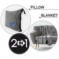 thumbnail image 3 of Travel Blanket & Pillow - Premium Plush Soft 2 in 1 Airplane Blanket Zip Bag | for Long Car Rides, Road Trips, Hospitals, Airplane Travel, etc., 3 of 10