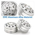 thumbnail image 2 of Amdohai CNC Aluminum Alloy Wheel Rim Beadlock Wheel Rims Hub 4pcs Replacement for 1/14 Tamiya, 2 of 8